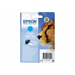 Epson T0712 Guépard - cyan - originale - cartouche d'encre