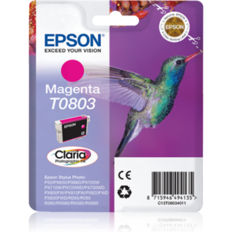 Epson T0803 Colibri - magenta - originale - cartouche d'encre