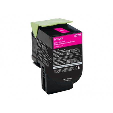 Lexmark 802M - magenta - original - toner