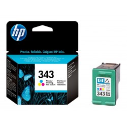 HP 343 - couleurs (cyan, magenta, jaune) - originale - cartouche d'encre