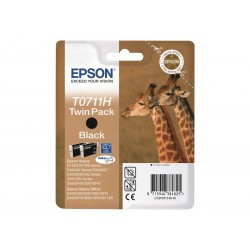 EPSON C13T07114H10 T0711H Twin Pack Black Cartouche d'encre EPSON