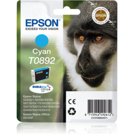 Epson T0892 Singe - cyan - originale - cartouche d'encre