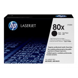 HP 80X - à rendement élevé - noire - original - toner