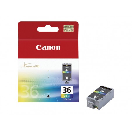 Canon CLI-36 - couleurs (cyan, magenta, jaune) - original - cartouche d'encre