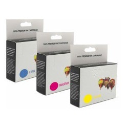 Cartouche d'encre équivalent à Brother LC123 Pack de 3 Cyan, jaune, magenta