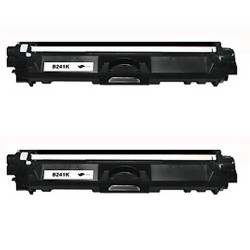 Toner équivalent à Brother TN241BK Pack de 2 Noir