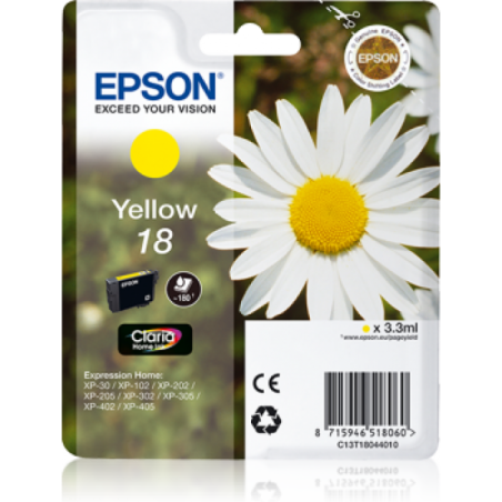 Epson T1804 Paquerette - jaune - originale - cartouche d'encre