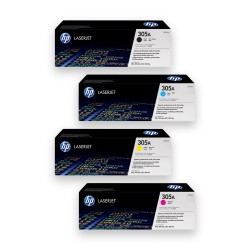 Pack de 4 toners HP 305A