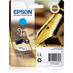 Epson T16 Stylo Plume - cyan - originale - cartouche d'encre