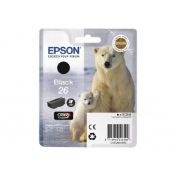 Epson T26 Ours Polaire - noire photo - originale - cartouche d'encre