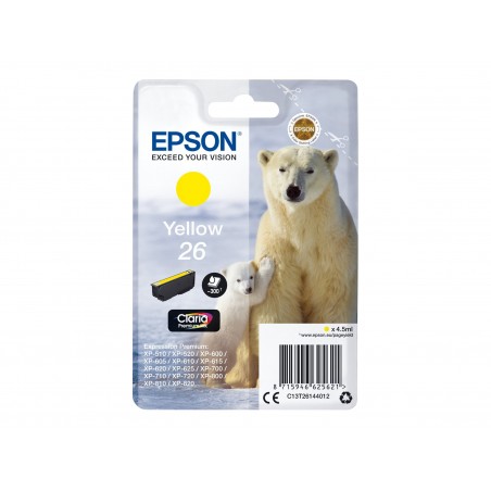 Epson T26 Ours Polaire - jaune - originale - cartouche d'encre