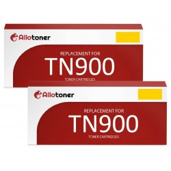 Toner équivalent à Brother TN-900Y 2PK Pack de 2 Jaune