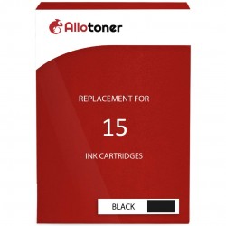 Cartouche d'encre compatible HP 15 Noir