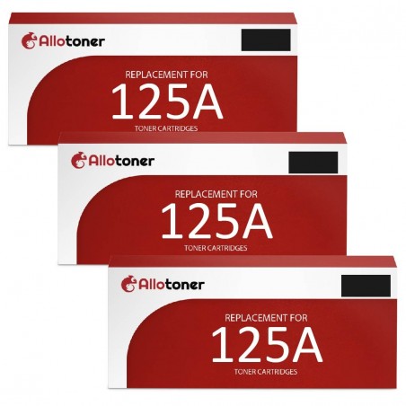 Toner équivalent à HP 125A Pack de 3 Noir