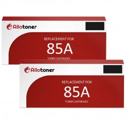 Toner équivalent à HP 85A Pack de 2 Noir