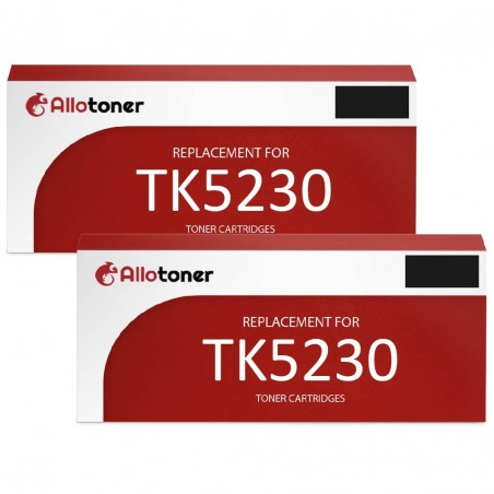 Toner équivalent à Kyocera 1T02R90NL0  Pack de 2 Noir