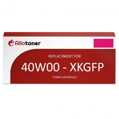 Toner équivalent à Dell 40W00 - XKGFP Très haute capacité Magenta