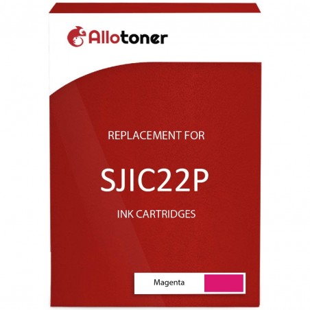 Cartouche d'encre équivalent à Epson SJIC22P(M) Capacité standard Magenta
