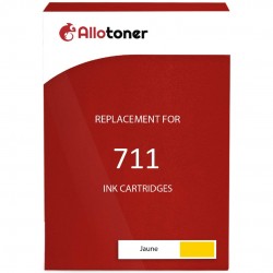 Compatible CZ132A HP 711 Jaune