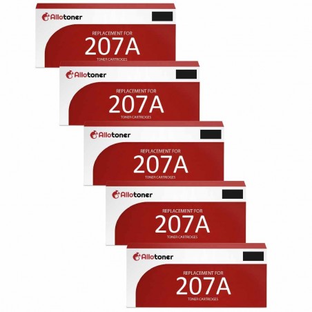 Pack de 5 cartouches compatibles 207A HP