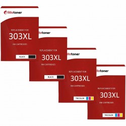 Pack de 4 HP 303XL cartouches d'encre compatibles