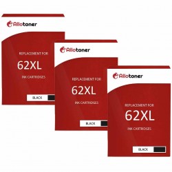 Pack de 3 HP 62XL cartouches d'encre compatibles