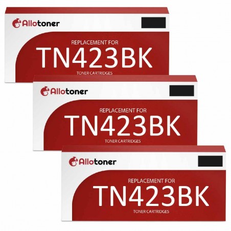 3 toners Brother compatible TN423BK