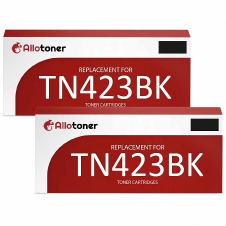 Pack de 2 Brother compatible TN423BK