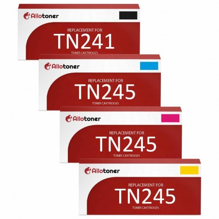 Toner équivalent à Brother TN245 Pack de 4 4 Couleurs