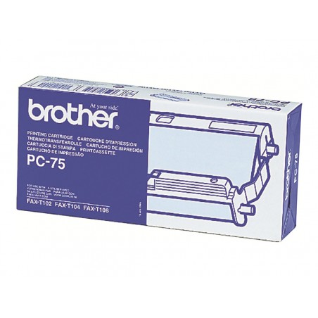 Brother PC75 - noire - original - ruban d'impression